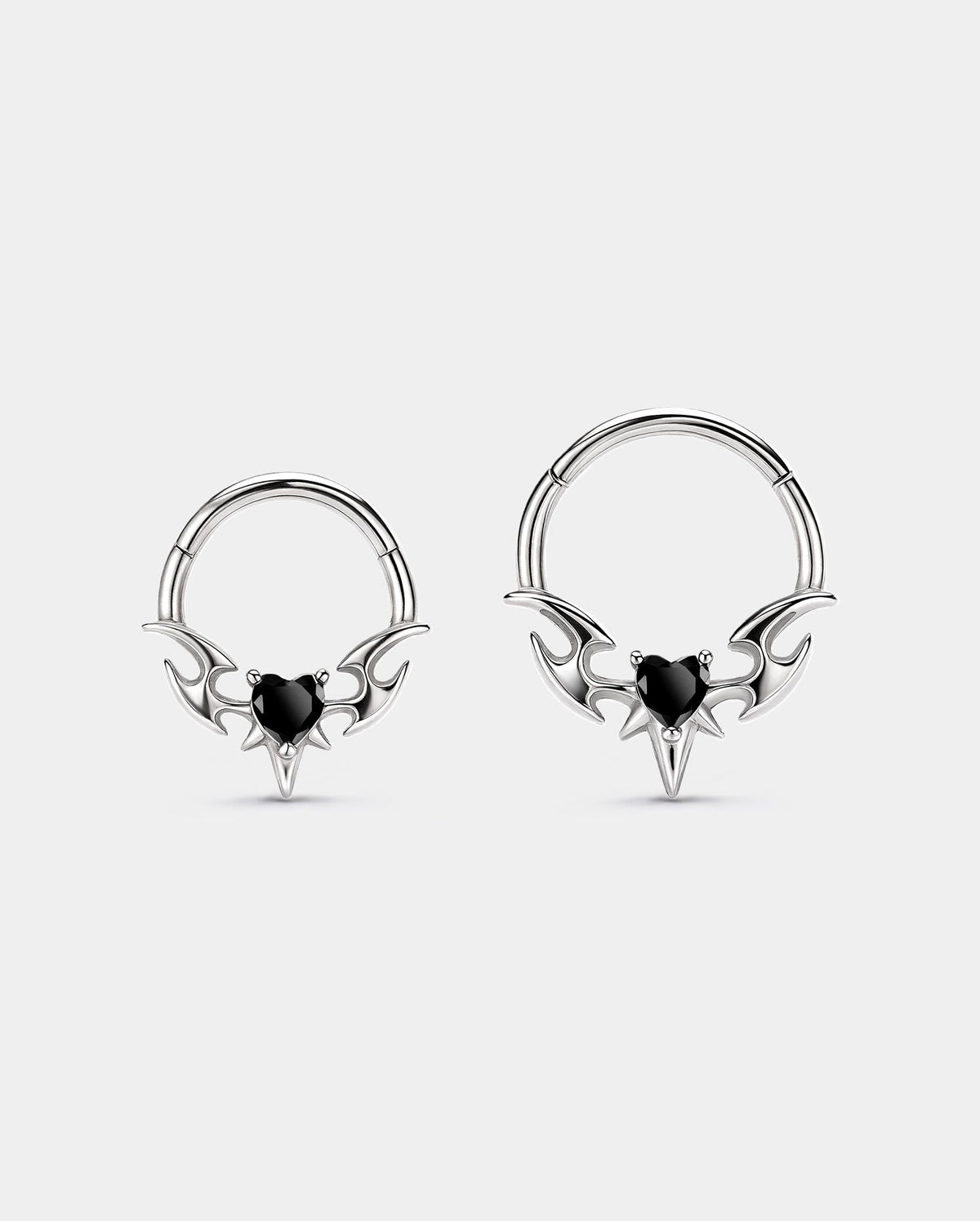 V-Spear Heart CZ Segment Septum Ring