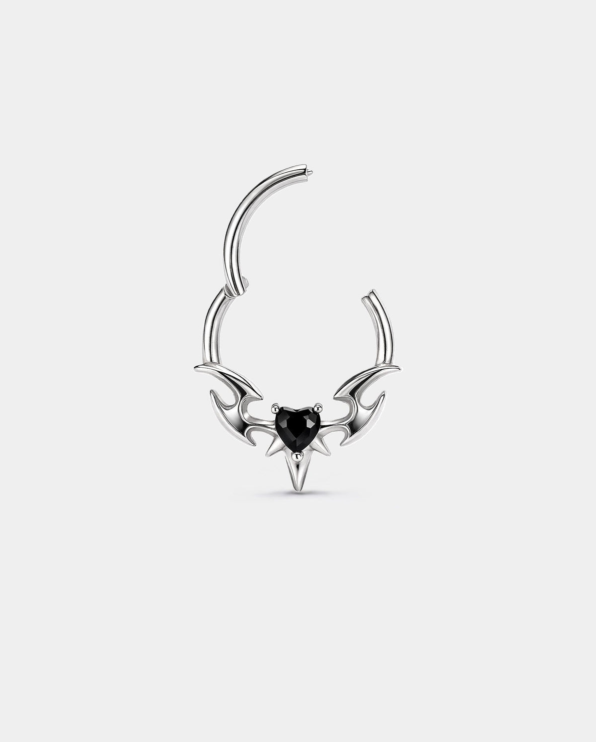 V-Spear Heart CZ Segment Septum Ring