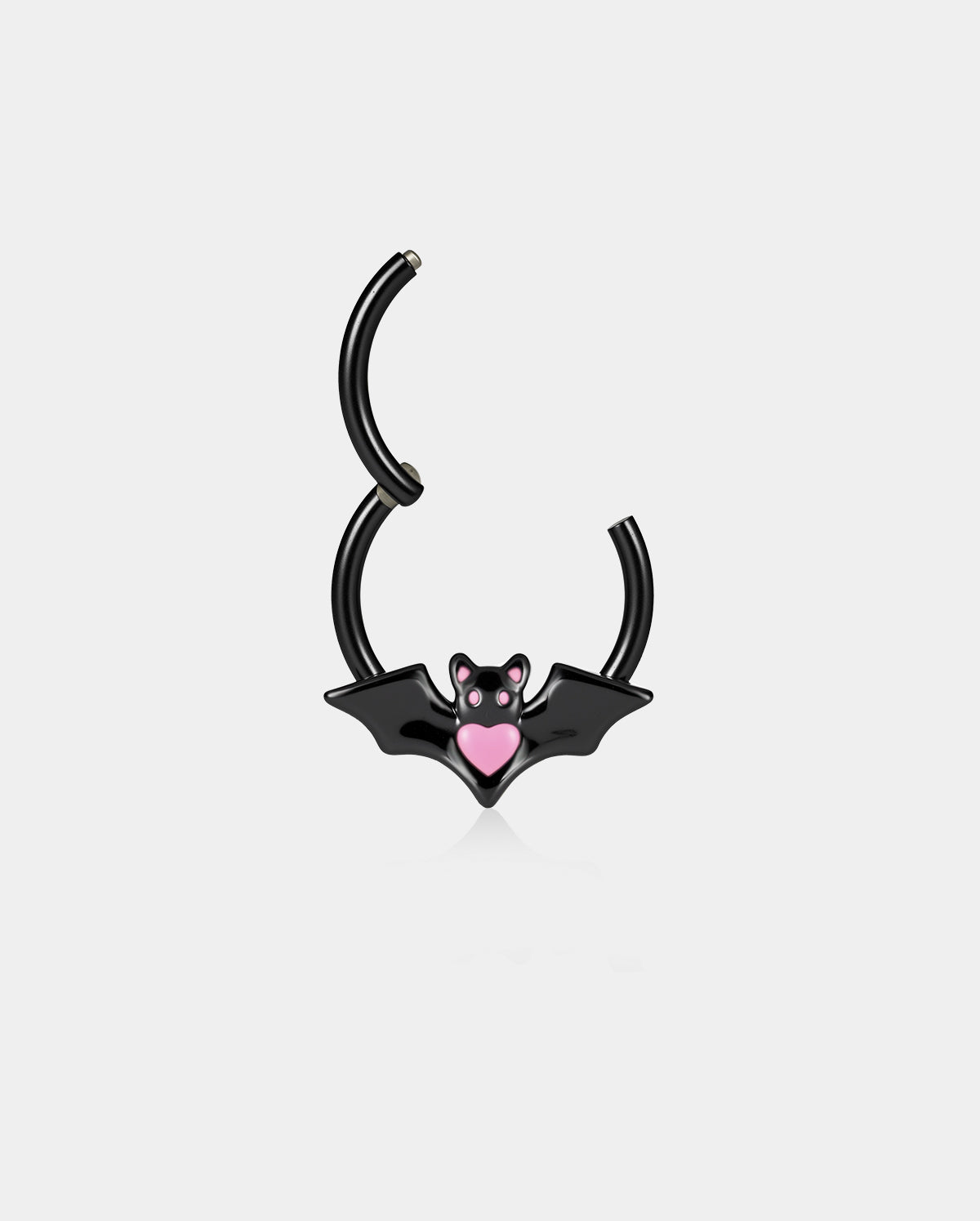 Bat Pink Heart Daith Septum Ring
