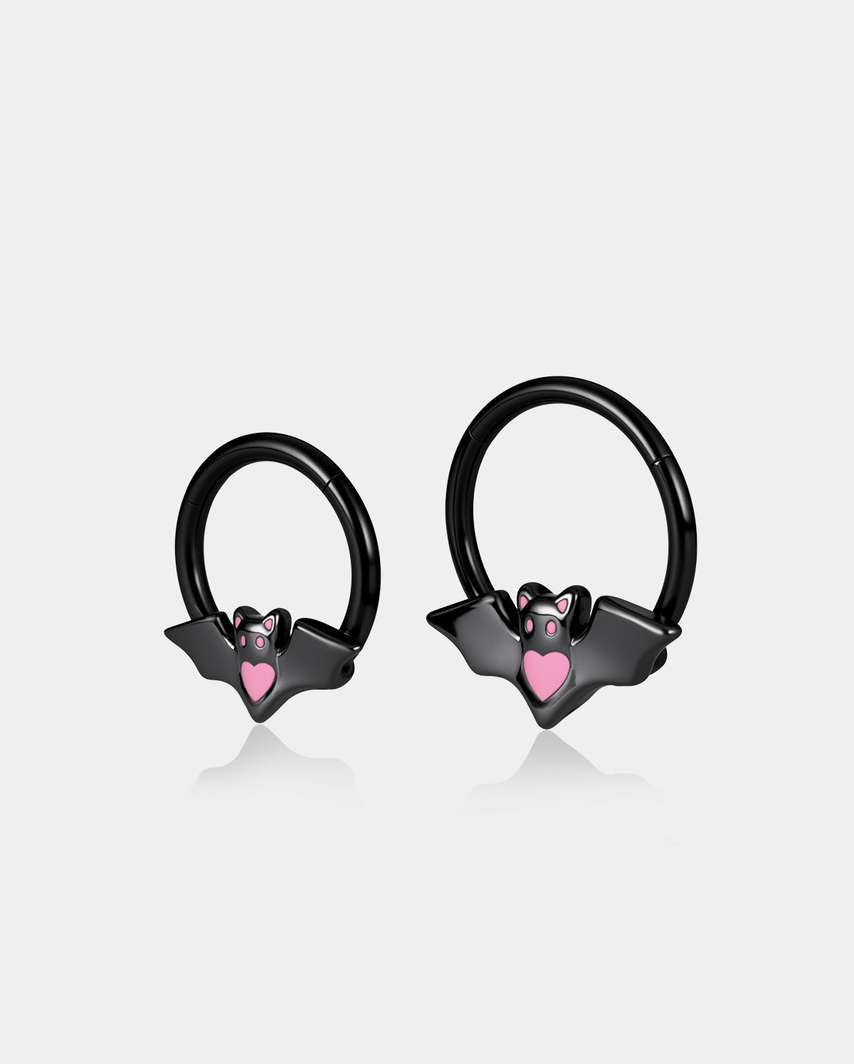 Bat Pink Heart Daith Septum Ring