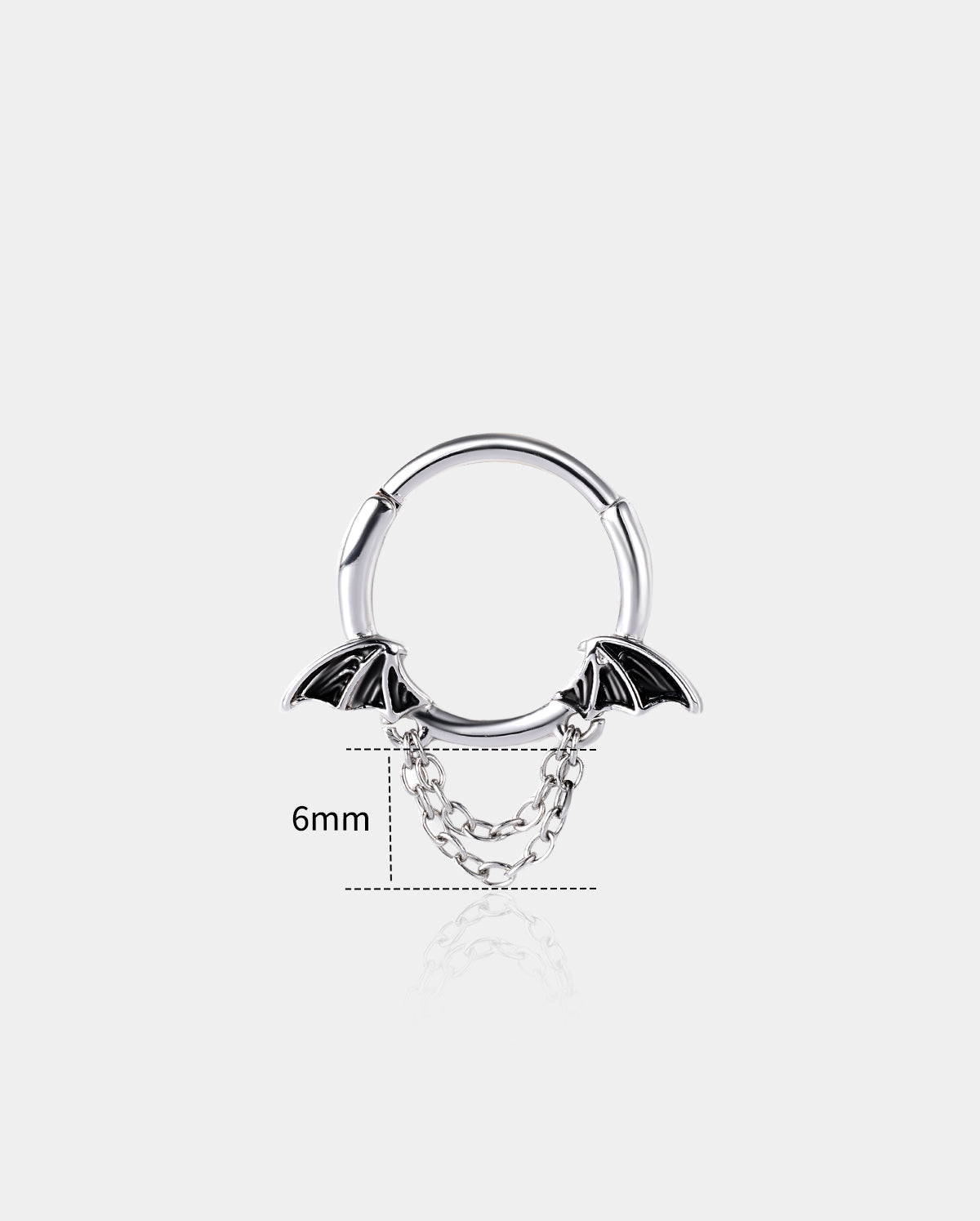Bat Wing Chains Daith Septum Ring