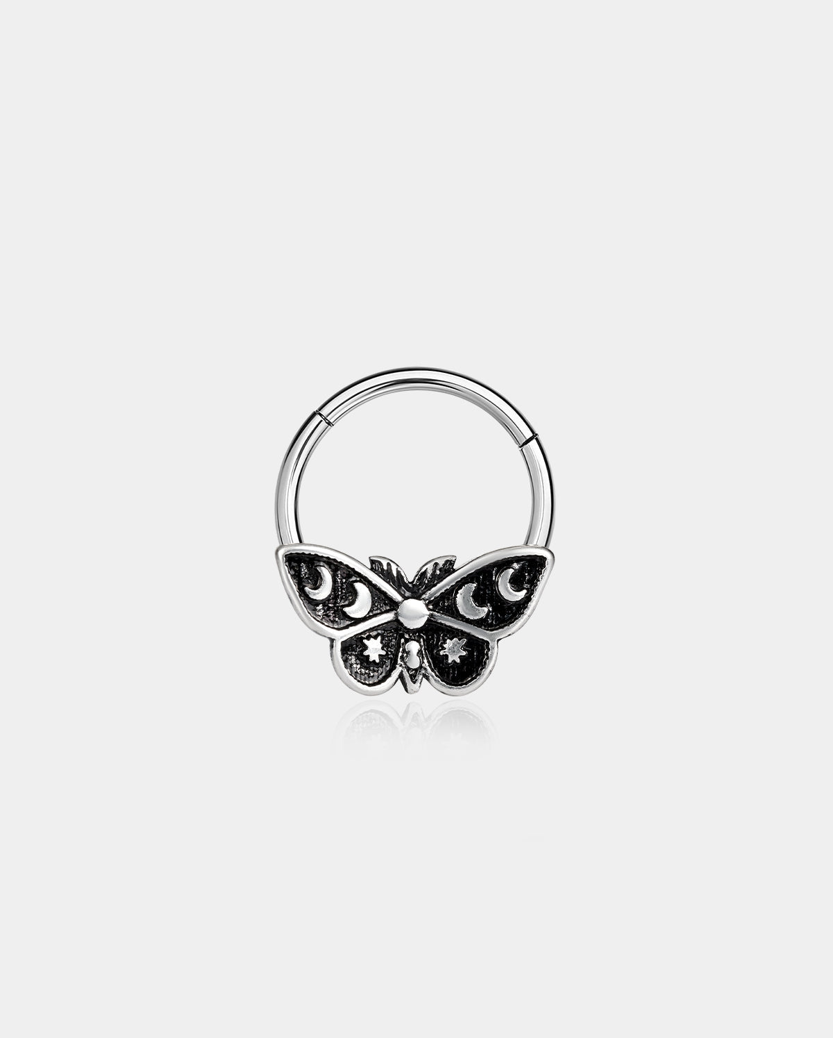 Moon Moth Daith Septum Ring