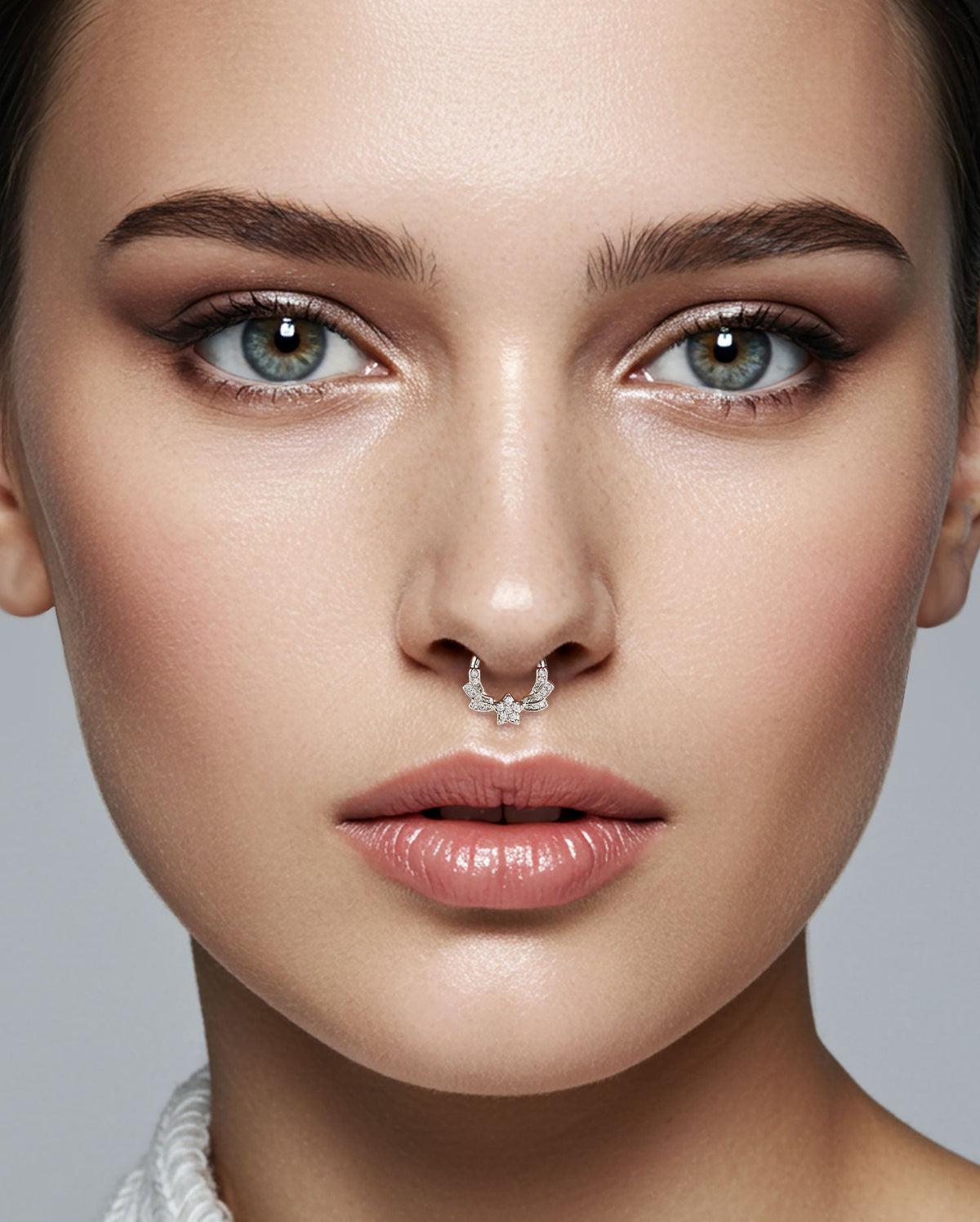 CZ Star Double-Wing Segment Septum Ring