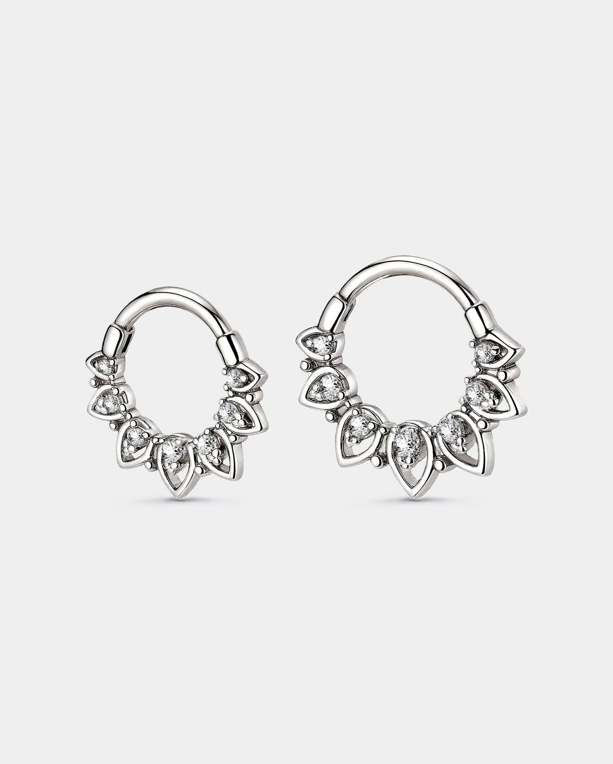 Petal CZ Segment Septum Ring
