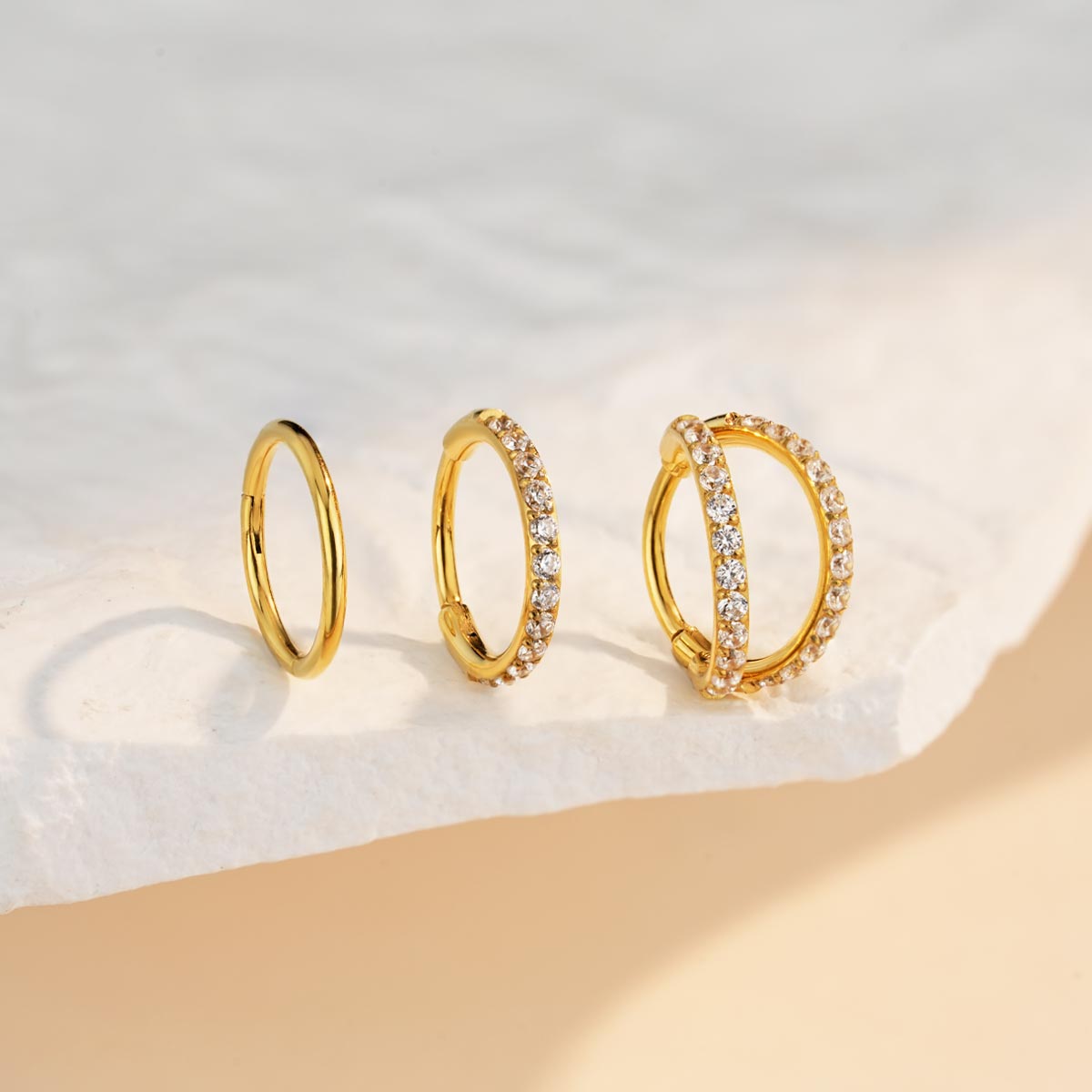 3PCS 20G Classic and Hottest Nose Rings Set