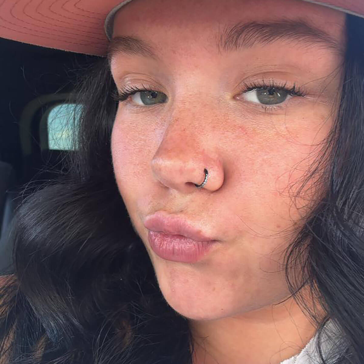 20G CZ Hinged Segment Nose Ring