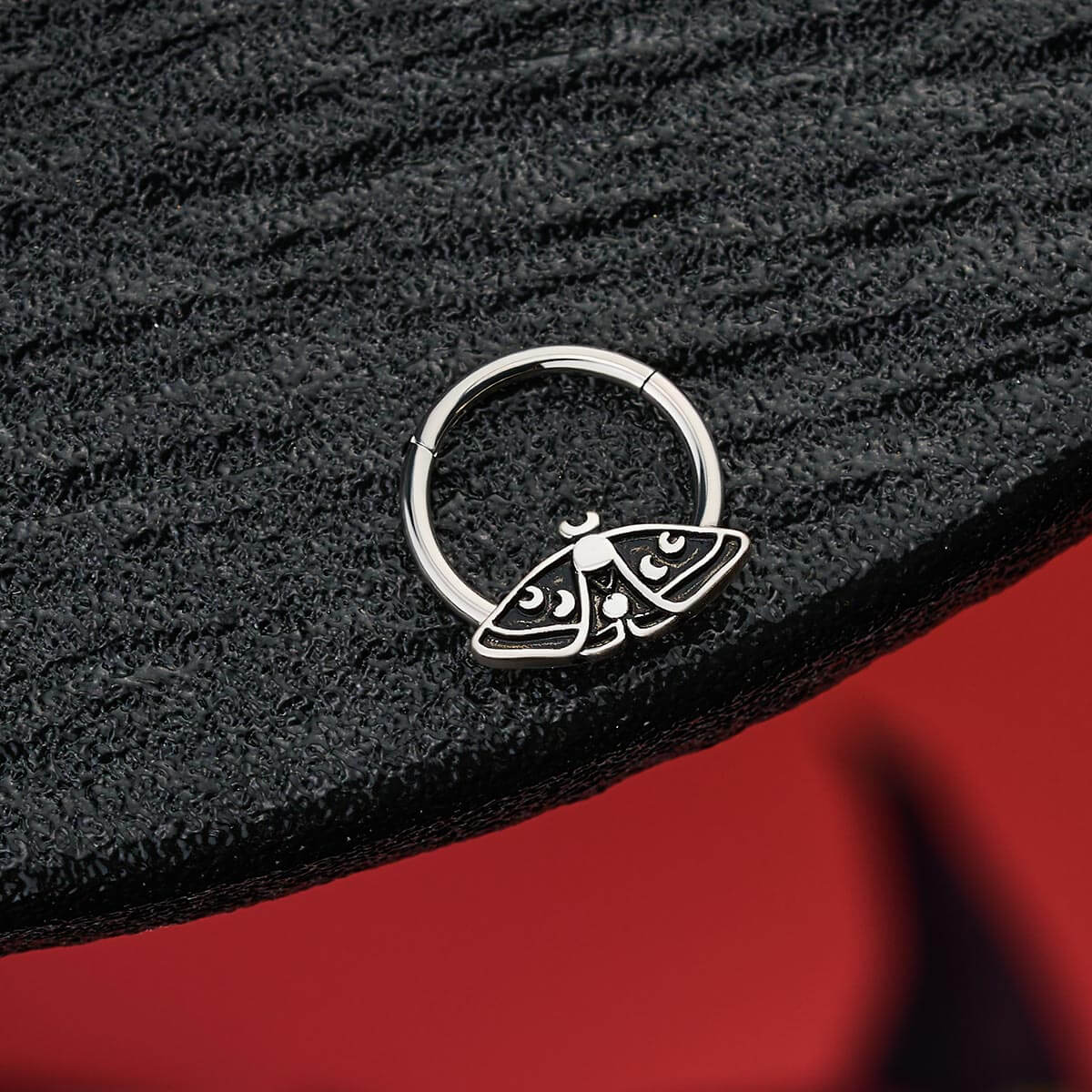 Moon Wings Moth Daith Septum Ring