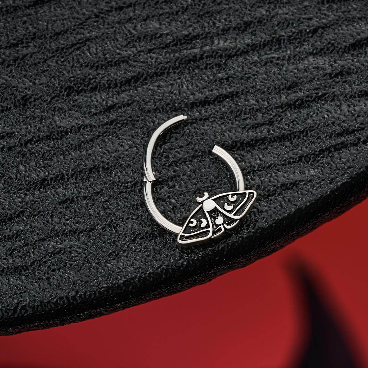 Moon Wings Moth Daith Septum Ring