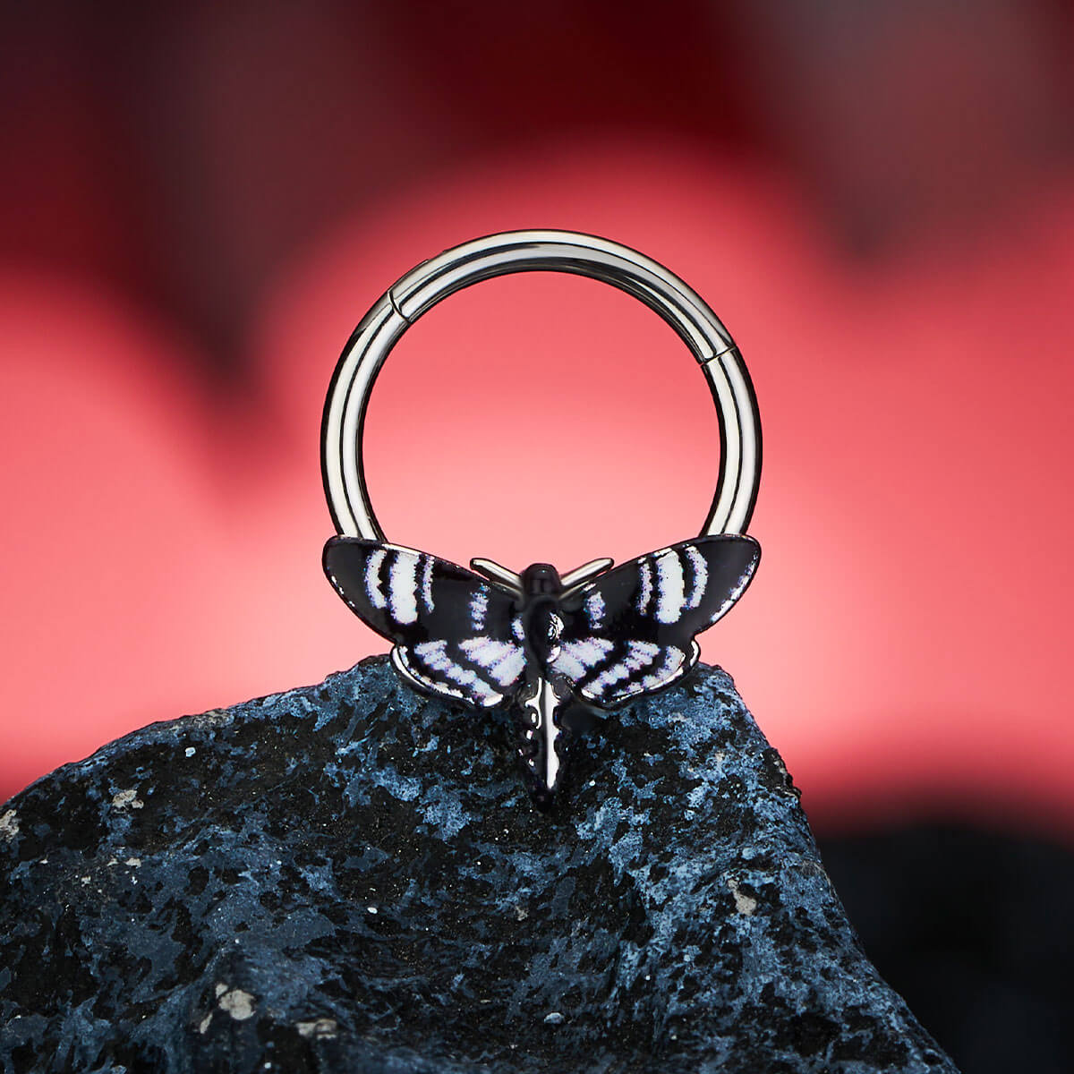 Hawk Moth Daith Septum Ring