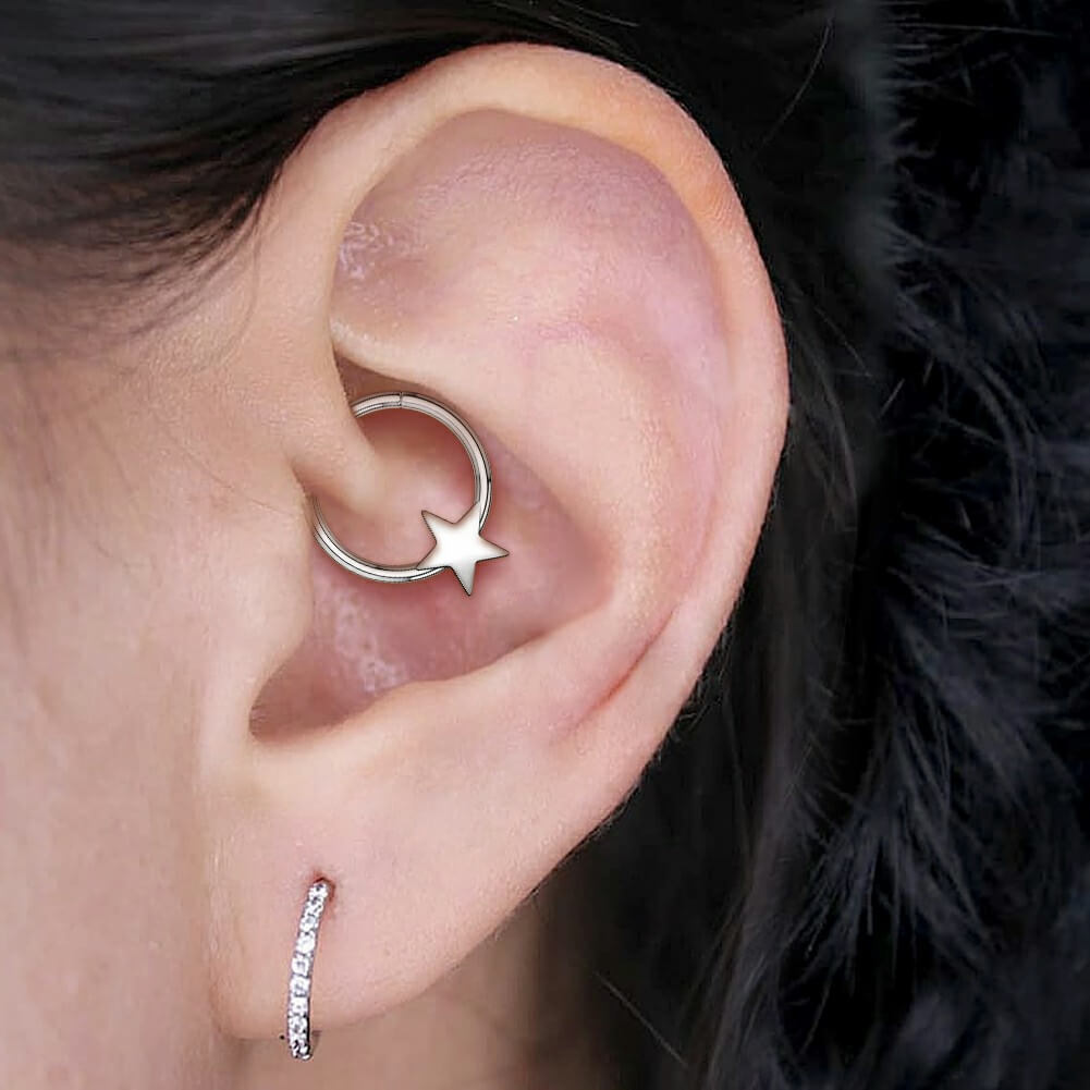 Star Hinged Septum Ring