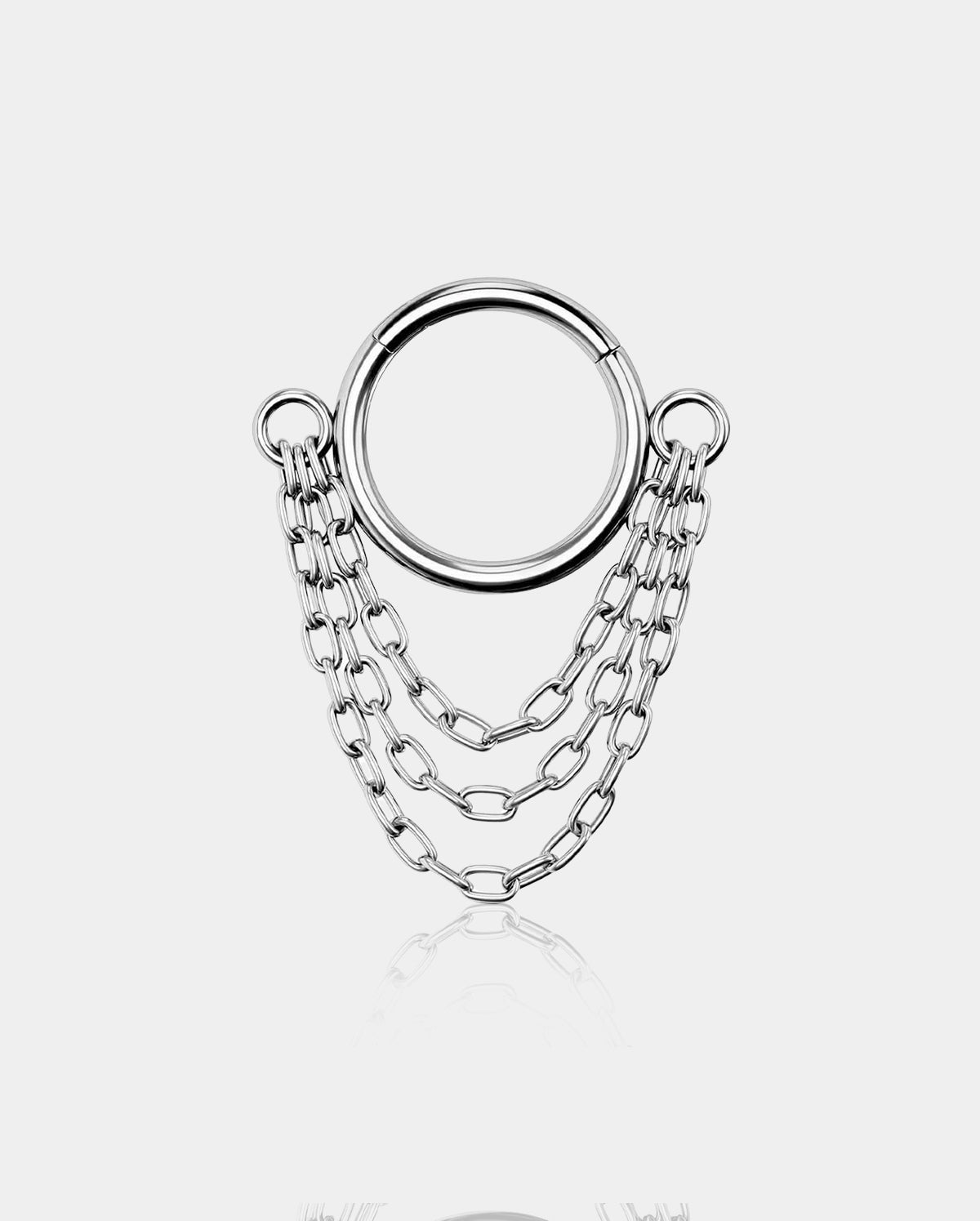 Triple Chain Dangle Septum Ring