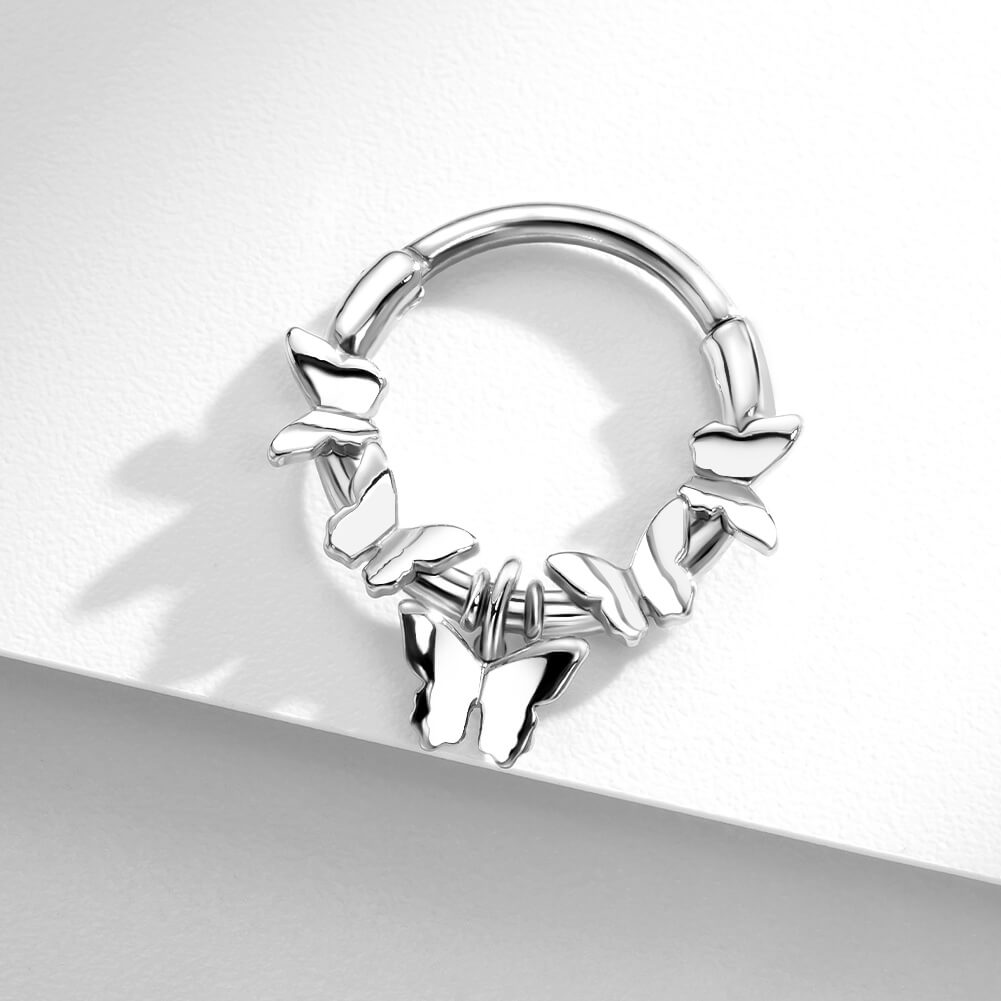 Symmetrical Butterfly Segment Septum Ring