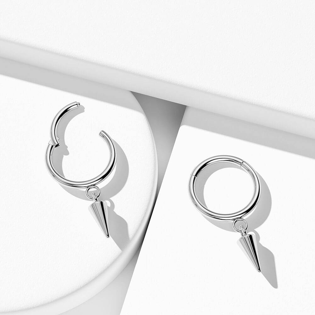 Dangle Spike Segment Septum Ring