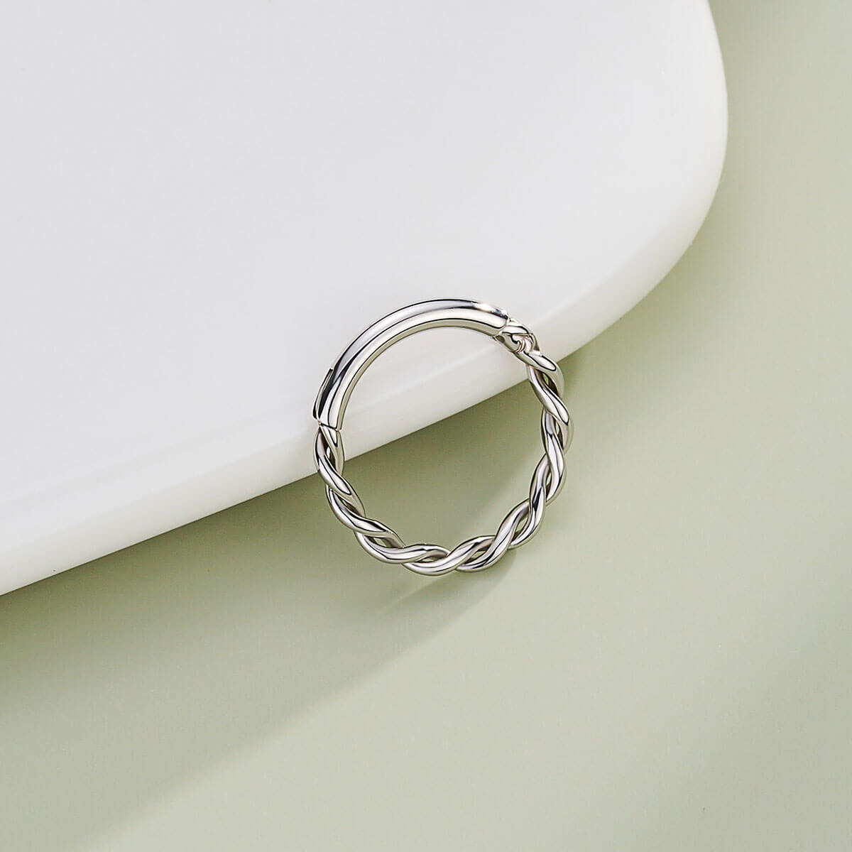 Braided Hinged Segment Daith Septum Ring