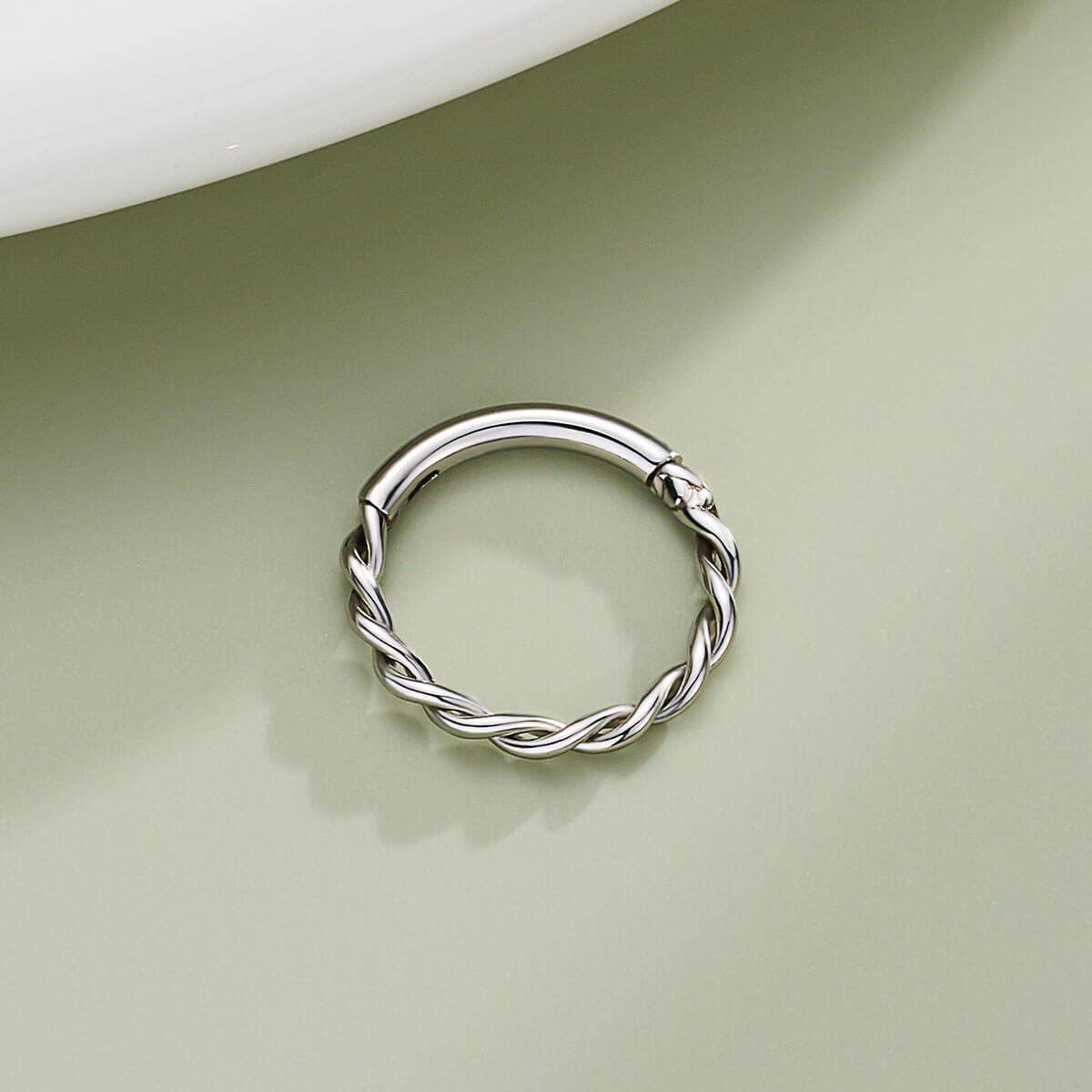 Braided Hinged Segment Daith Septum Ring