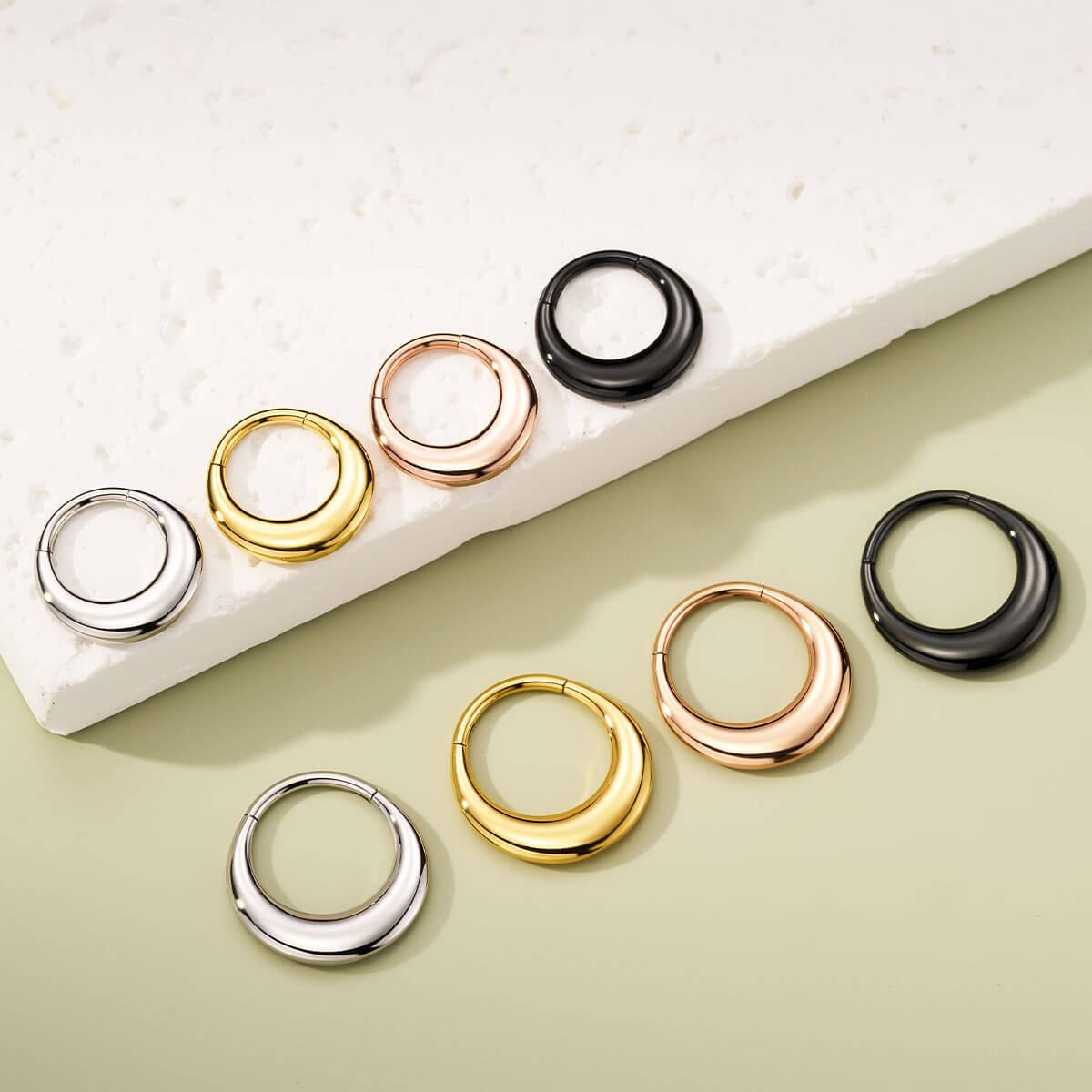 Fake Gauged Hinged Segment Septum Ring