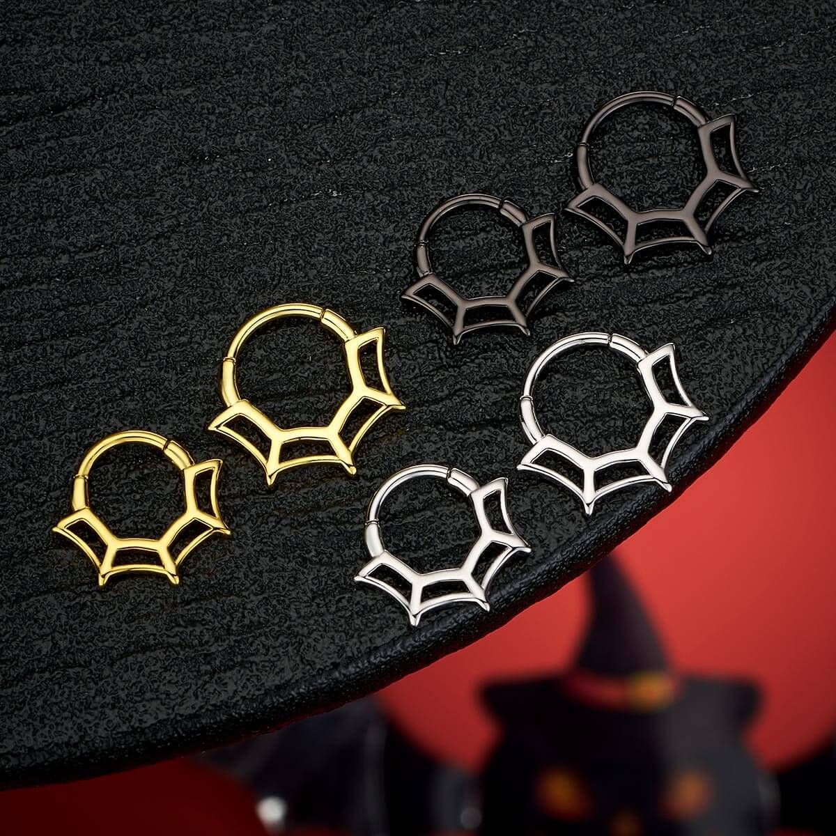 Spider Web Daith Septum Ring