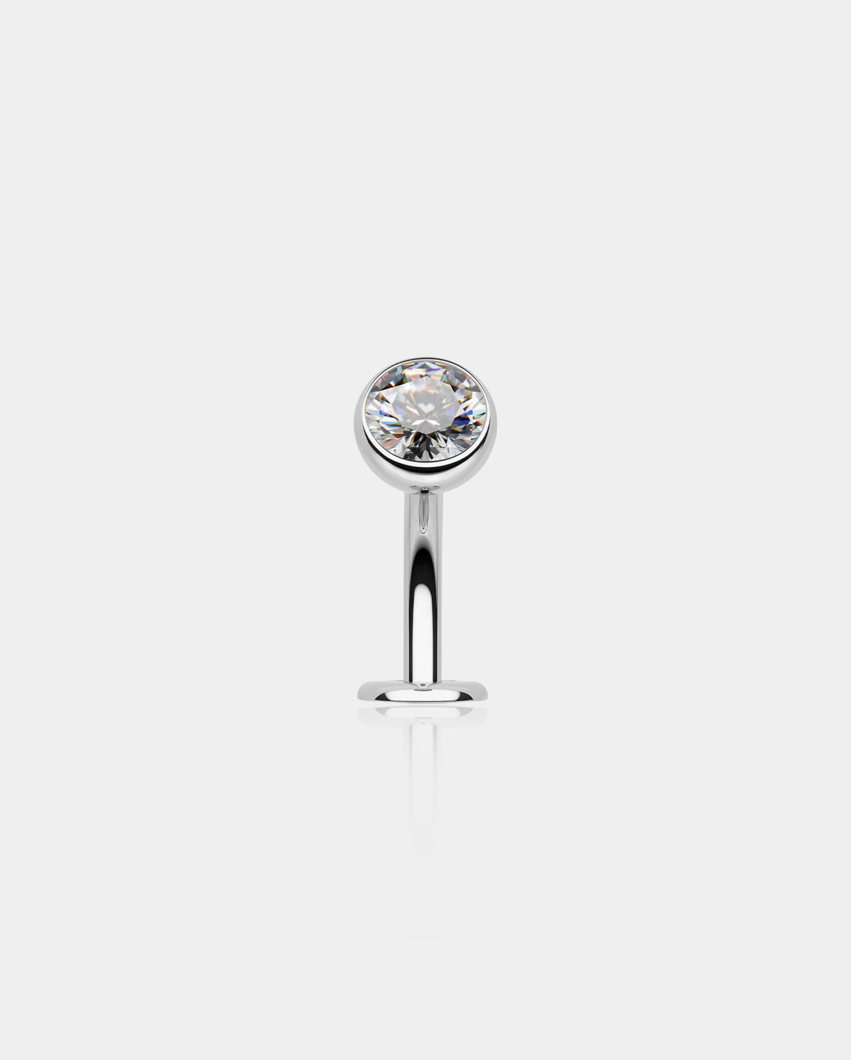 Floating Internally Threaded Titanium Belly Ring