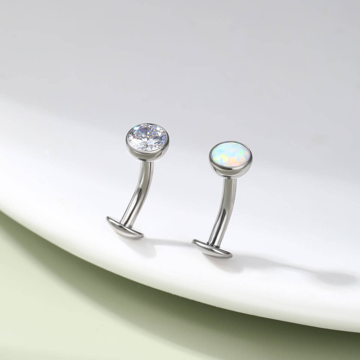Floating Internally Threaded Titanium Belly Ring