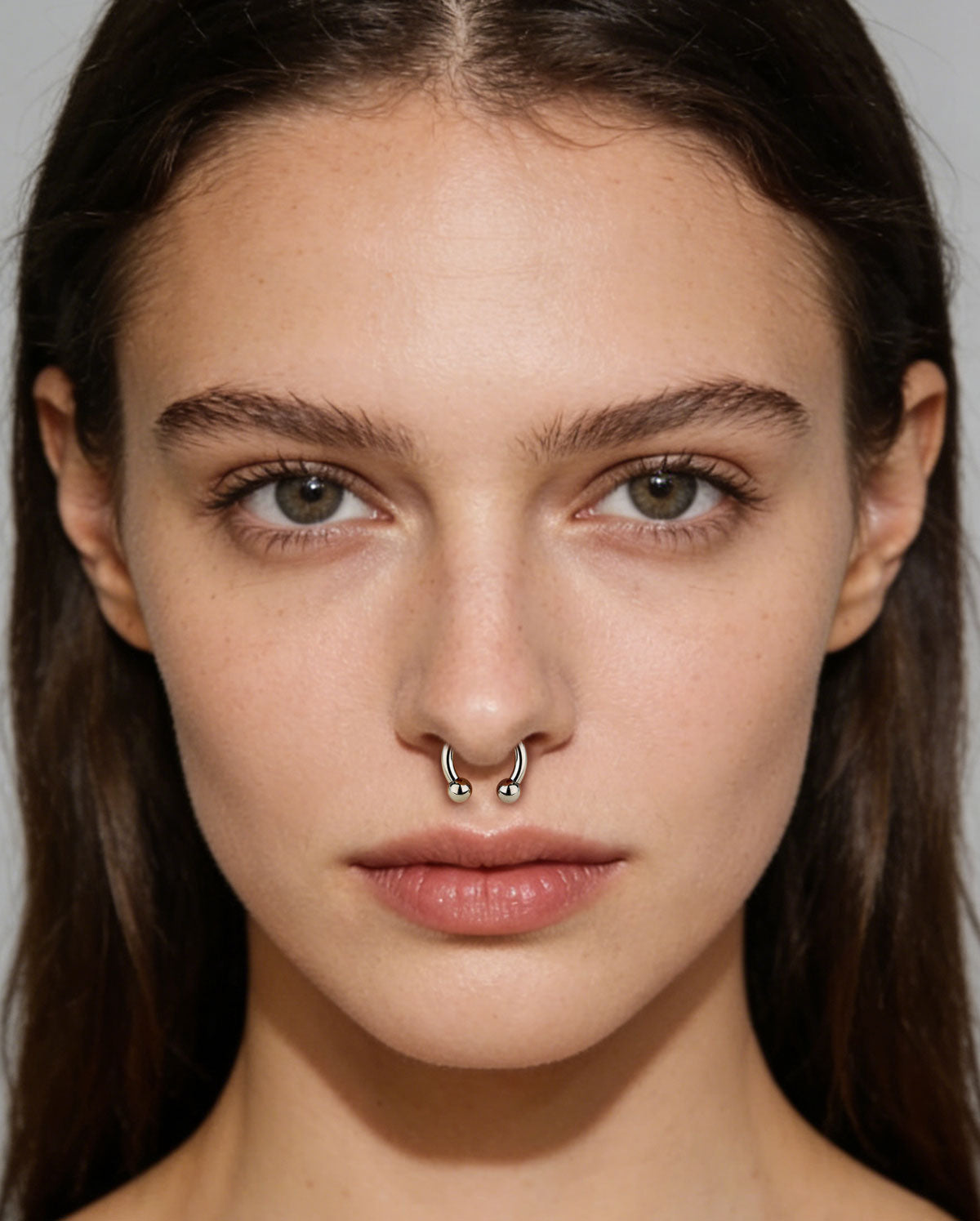 Threadless Titanium Horseshoe Septum Ring