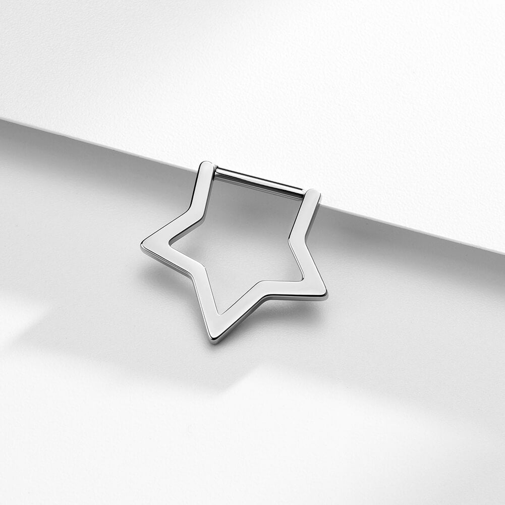 Star Clicker Septum Ring