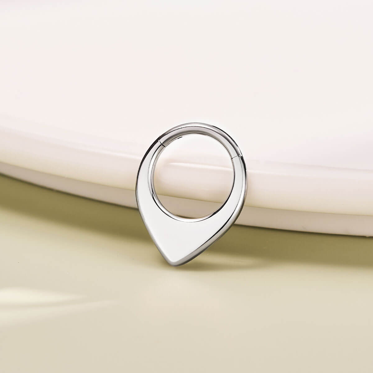 Thick V Shaped Waterdrop Daith Septum Ring