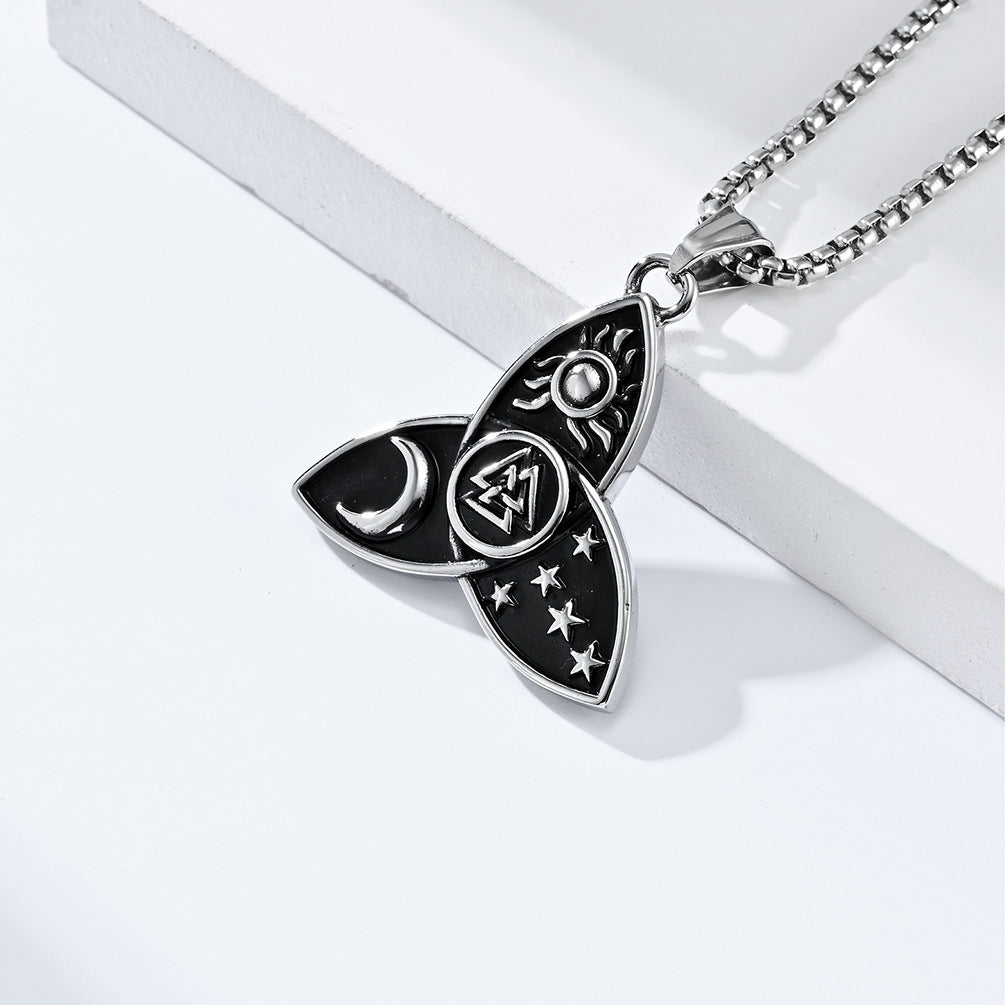 Sun Star Moon Vintage Necklace