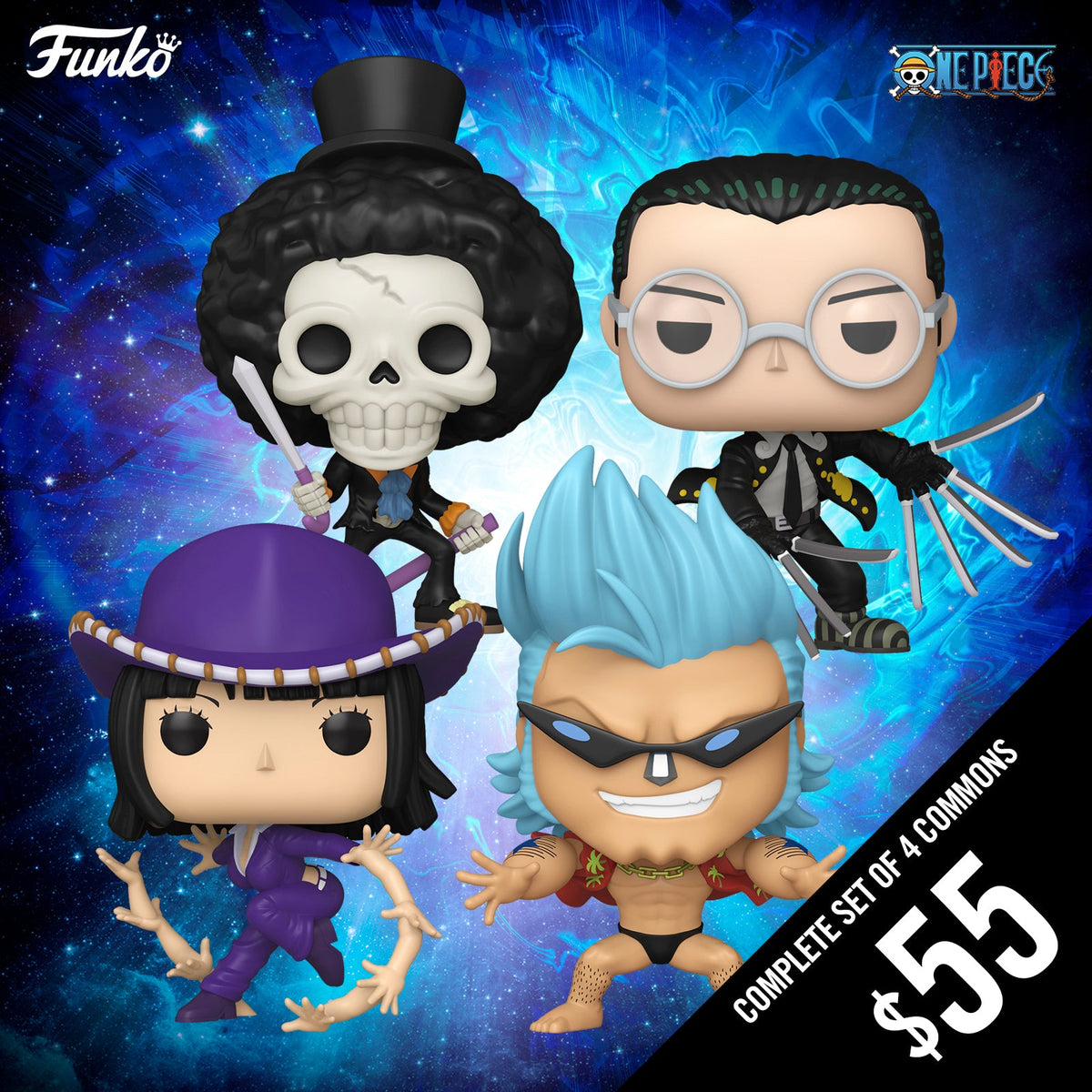 Pre-Order: Funko Pop! One Piece S14: Set of 4 Commons