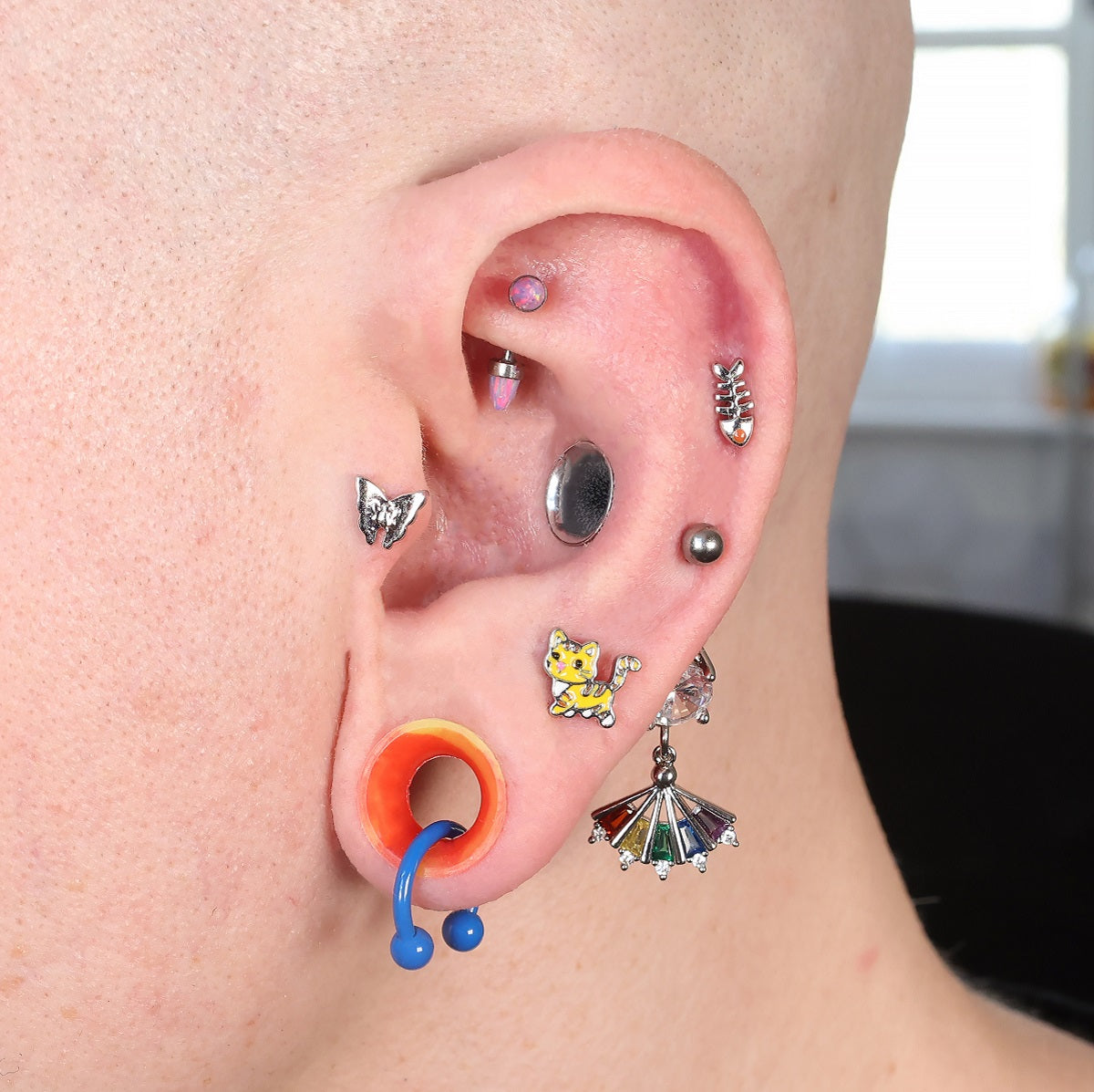 Oufer X Roly 10PCS 812mm Soft Silicone Earring Tunnels