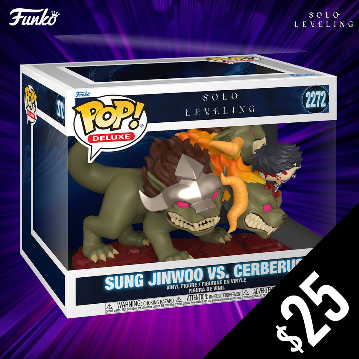 Pre-Order: Funko Pop! Solo Leveling S2: Sung Jinwoo Vs Cerberus (Deluxe)
