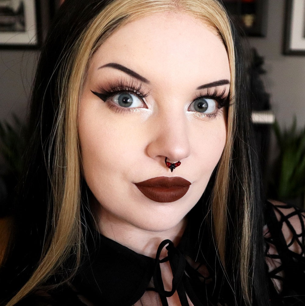 Skull Moth Segment Septum Ring