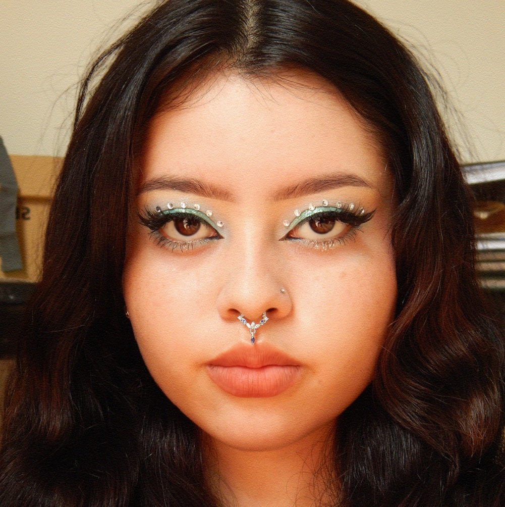 Lotus CZ Clicker Septum Ring