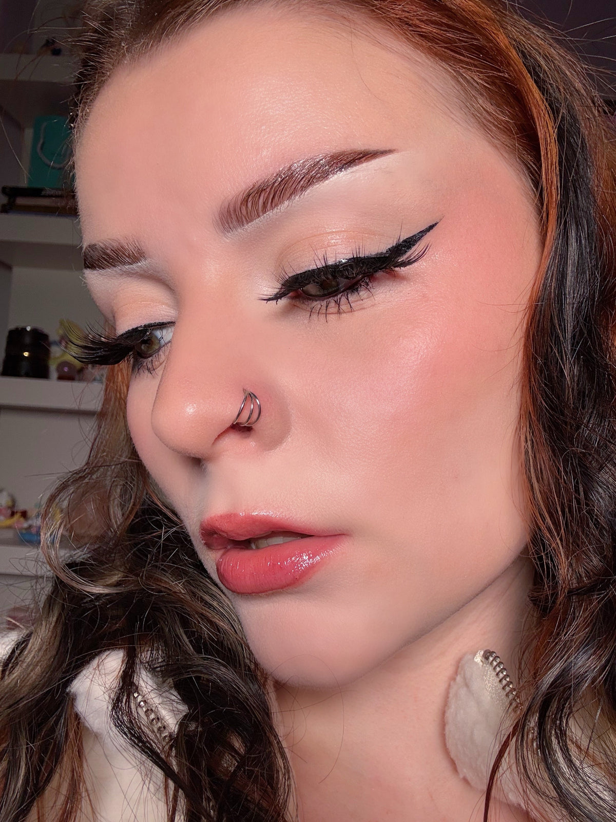 20G Triple Row Hoop Nose Ring