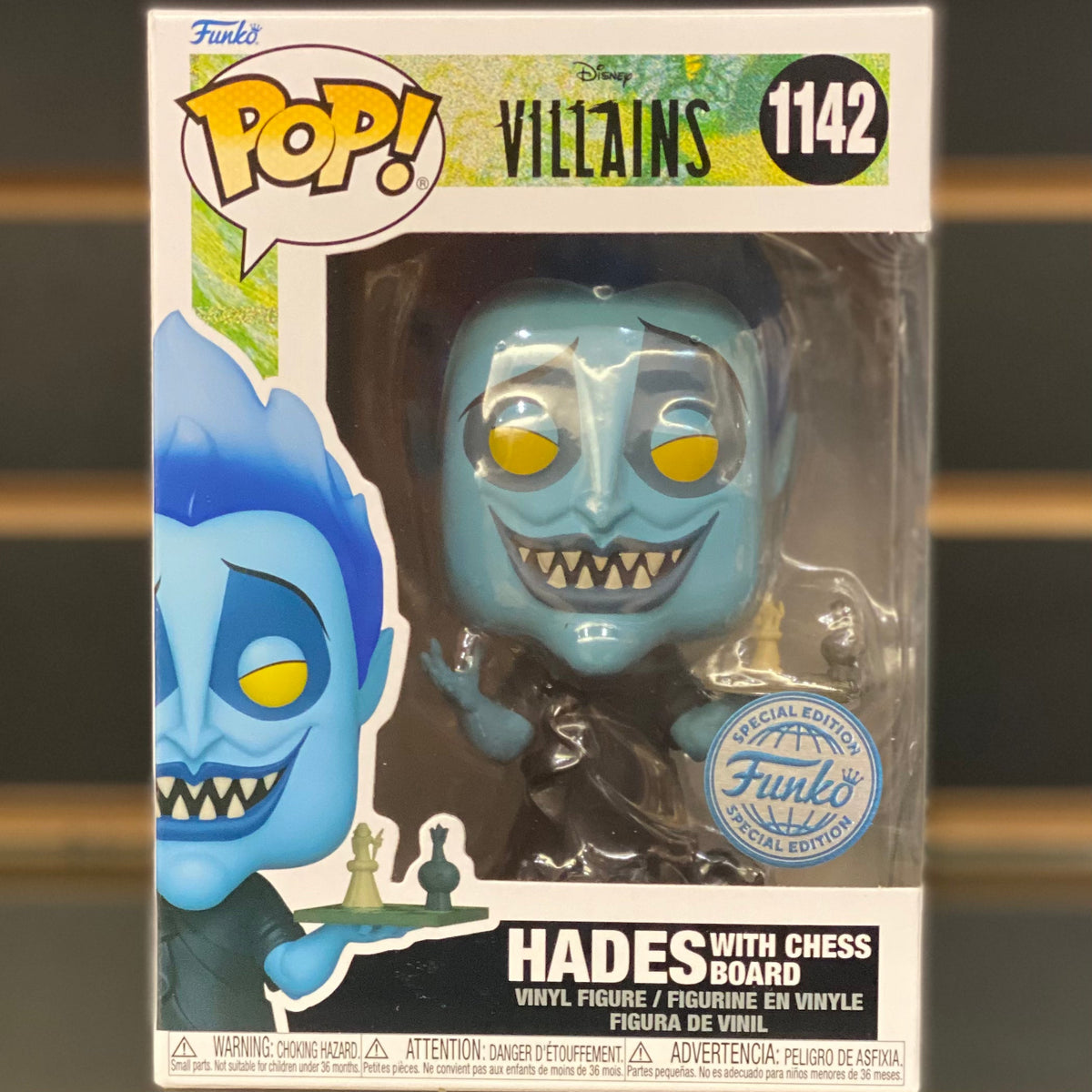 Funko Pop! Disney: Villains- Hades w/ Chess Board (SE) #1142