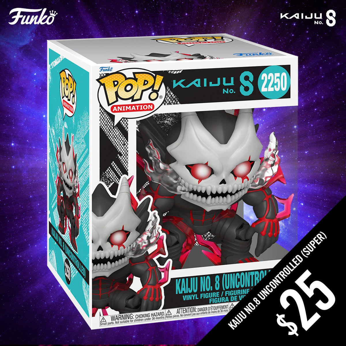 Pre-Order: Funko Pop! Kaiju No.8 S2: Kaiju No.8 (Uncontrolled) #2250