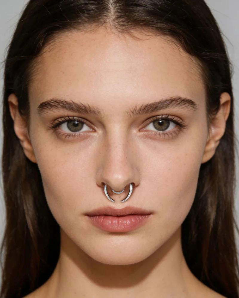 Fake Gauge Horn Septum Ring