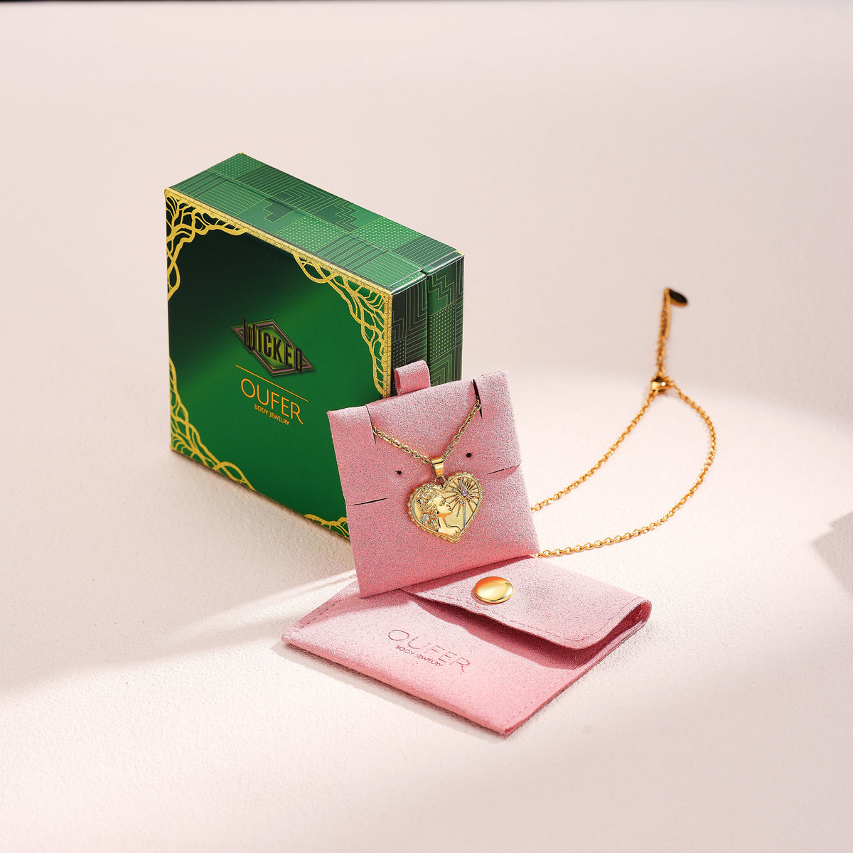 WICKED X OUFER Glinda Portrait Heart Necklace
