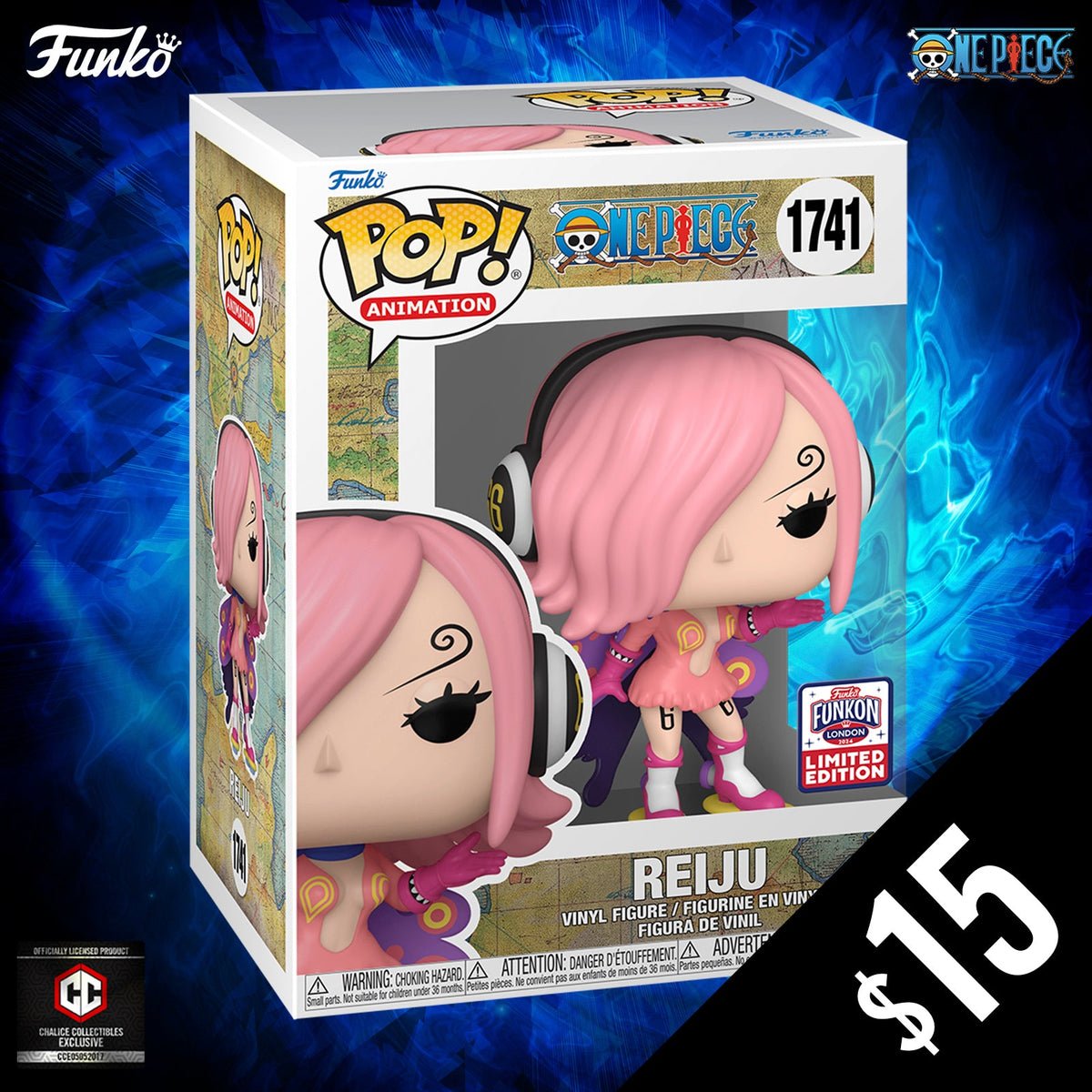 Funko Pop! Chalice Funkon London 2024 Shared Exclusive: One Piece: Reiju #1742