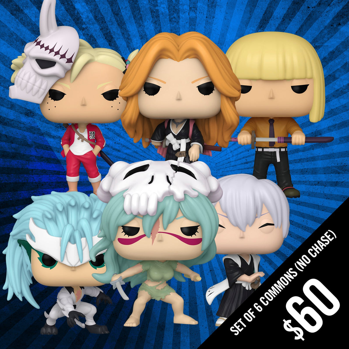 Pre-Order: Funko Pop! Bleach S6: Set of 6 Commons (No Chase)