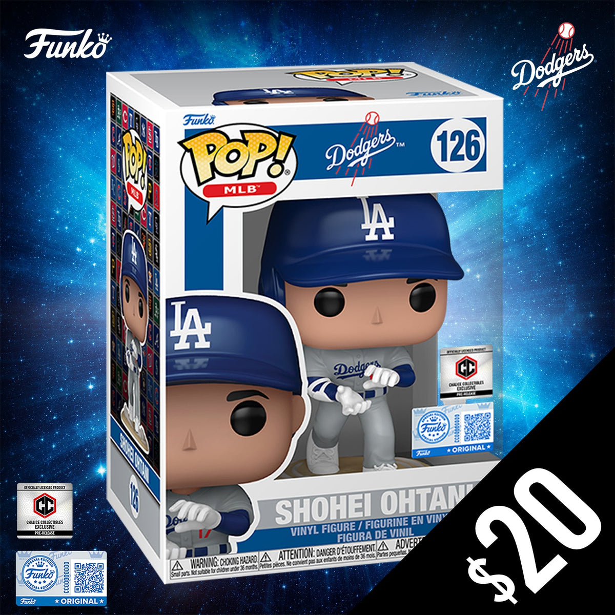 Pre-Order: Funko Pop! Chalice Exclusive: Shohei Ohtani #126 (Kamehameha Celebration) (PR)